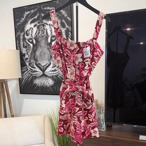 Belle Vere Pink Floral Jumpsuit